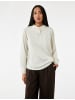 KOTON BLUSE LS in Grauweiß