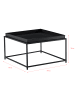 en.casa Tabletttisch Lipizza in Schwarz (H)36cm (B)59cm (T)59cm