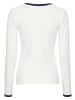 Delmao Langarmshirt in offwhite-rosa-marine