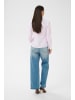 Kaffe Langarm - Hemd KAgiulia Tight fit in White/Pink Stripe