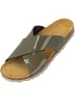 Palado Pantoletten Rianel in Khaki Lack