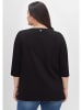 sheego Shirt in schwarz