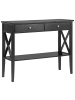 Beliani Konsolentisch AVENUE in Schwarz - (W) 100 x (H) 80 x (L) 35 cm
