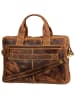 Greenburry Aktentasche Vintage Businessmappe Small in Sattelbraun