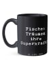 Mr. & Mrs. Panda Geschenktasse Spruch Fische Kraft mit Spruch in Schwarz