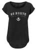 F4NT4STIC Long Cut T-Shirt Go North Knut & Jan Hamburg in schwarz