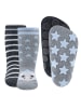 ewers 2er-Set Stoppersocken ABS 2er Pack Dino/Ringel in grau meliert/anthrazit meliert