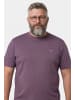 Men Plus Kurzarm T-Shirt in pflaume