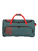 travelite Basics 2 Rollen Reisetasche 71 cm in grün-orange