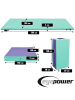 eyepower 300x100 Klappbare Gymnastikmatte - 5cm dicke Turnmatte Mint Aubergine