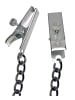 Fetish Fantasy Brustkette Nipple Clamps with Metal Chain in silber
