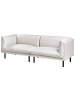 Beliani 3-Sitzer Sofa VORGOD in Beige - (W) 221 x (H) 76 x (L) 84 cm