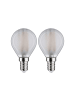 paulmann LED Fil 2er Tropfen 470lm E14 4000K matt 4,5W 230V F