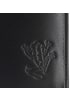 oxmox Leather Geldbörse RFID Schutz Leder 13 cm schwarz-frog 2.0