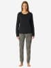 Schiesser Pyjama Modern Nightwear in Schwarz
