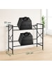 relaxdays Getränkekistenregal in Schwarz - (B)104 x (H)80 x (T)32 cm