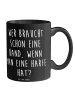 Mr. & Mrs. Panda Bedruckte Tasse Harfenzauber mit Spruch in Schwarz