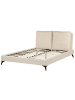 Beliani Doppelbett MELLE in Beige - (W) 155 x (H) 98 x (L) 240 cm