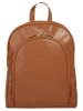 Cluty City-Rucksack echt Leder in cognac
