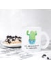 Mr. & Mrs. Panda Trinkglas Kaktus Happy mit Spruch in Transparent