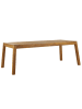 Beliani Gartentisch LIVORNO in Braun - (W) 90 x (H) 77 x (L) 210 cm