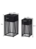 KADIMA DESIGN Blumentopf Pflanzenkübel | Metall, 2er Set, Schwarz, Indoor