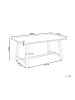 Beliani Esszimmertisch BARNES in Braun - (W) 90 x (H) 76 x (L) 160 cm