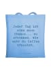 Mr. & Mrs. Panda Stoffbeutel Spruch Motivation und Kaffee mit Sp... in Sky Blue