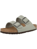 Birkenstock Pantolette Arizona geöltes Nubukleder schmal in gruen