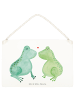 Mr. & Mrs. Panda Deko Schild Frosch Liebe ohne Spruch in Transparent