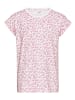 Kangaroos T-Shirt in rosa geblümt