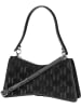 Karl Lagerfeld Abendtasche K/Seven Element SP SHB Suede in Black