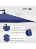 SONGMICS Sonnenschirm Sheld in Blau - (D)300 x (H)245 cm