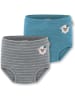 Normani Outdoor Sports 2er Pack Baby Merino Windelhose Tokoroa in Blau/Grau