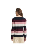Tom Tailor Pullover in big rose knit stripe