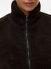 Vero Moda Teddyfell Weste in Chocolate Torte