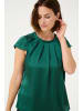 Kaffe Kurzarm-Bluse KAlinda Regular fit in Aventurine CC