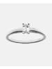 Diamant L'éternel Ring aus 750 Weißgold mit 0.25 Karat Diamant mit Smaragd