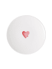 Villeroy & Boch Frühstücksteller Sending Love With Love in ø 21,2 cm in weiß-rot