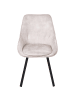 Beliani 2er-Set Esszimmerstuhl TERLTON in Beige/Schwarz