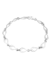 Elli Armband 925 Sterling Silber Feder, Oval in Silber