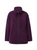 Ulla Popken Sweatjacke in dunkle pflaume