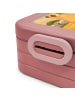 Mr. & Mrs. Panda MEPAL Bentobox Erdmännchen Design mit Spruch in Rot Pastell