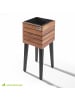 Gartenfreude Holz Cube horizontale Lamellen auf Gestell in natur