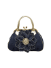 gaya Women Handbag in Gold Denim