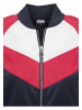 Urban Classics Track Jackets in navy/fire red/white