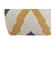 Beliani Pouf ZEUGMA in Beige/Grau/Gelb - (W) 56 x (H) 32 x (L) 56 cm