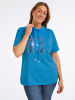 WITT WEIDEN Stehkragen-Shirt in himmelblau