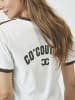 Co'couture T-shirt EdgeCC in OffWhite Mocca