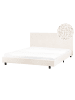 Beliani Doppelbett ALBI in Weiß/Schwarz - (W) 175 x (H) 94 x (L) 211 cm